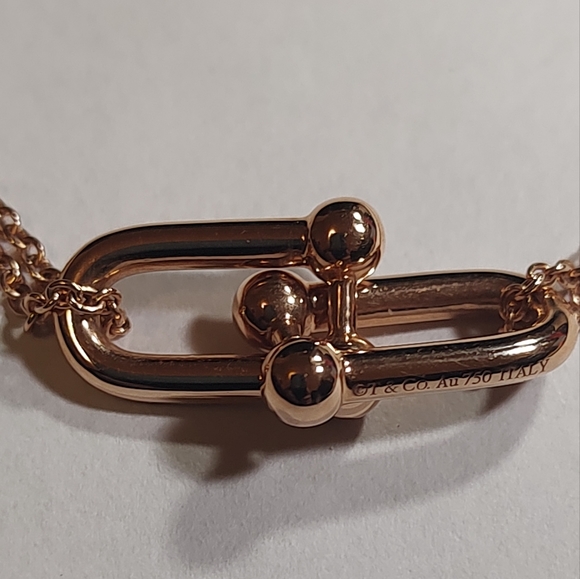 Tiffany & Co. Jewelry - Tiffany & Co. Hardware Double Link Pendant 18k rose gold
